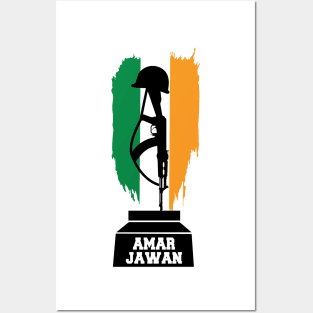 I Love Indian Army Amar Jawan Patriotic Jai Hind T-shirt Posters and Art